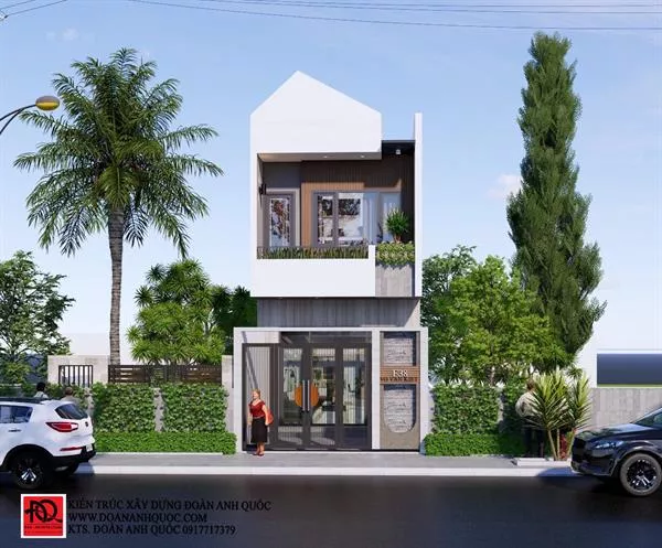 Xây nhà trọn gói Phan Thiết | Công ty Kiến trúc - Xây dựng Đoàn Anh Quốc . Thiết kế thi công trọn gói nhà phố hiện đại 5x15m tại Phan Thiết, Bình Thuận